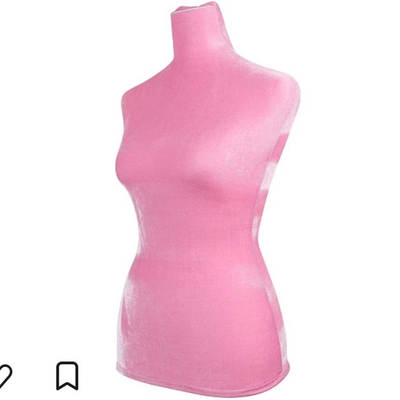 Mannequin Dress Form Fabric Covers (Pink Velvet) - Picture 2 of 9